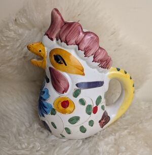 FARMHOUSE/ COTTAGECORE ROOSTER PITCHER